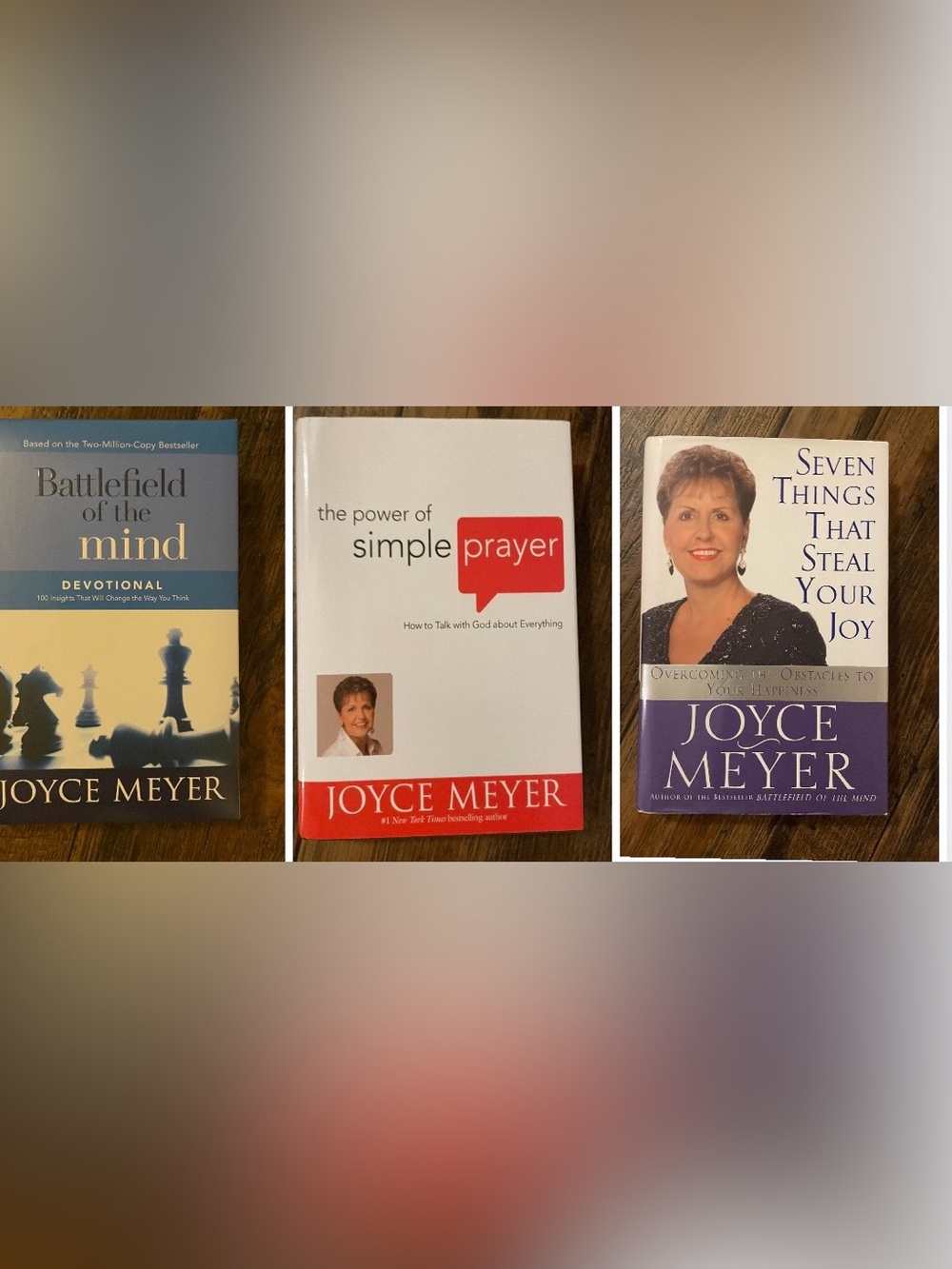 Joyce Meyer “Battlefield of the Mind” “The Power of Simple Prayer”set of 3 Books